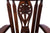 Wooden Rocking Chair Handcarved Back Sunflower Removable Hair-On Cowhide Pillow - RC151-CP