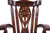 Wooden Rocking Chair Handcarved Back Sunflower Removable Hair-On Cowhide Pillow - RC153-CP