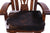 Wooden Rocking Chair Handcarved Back Sunflower Removable Hair-On Cowhide Pillow - RC154-CP