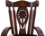 Wooden Rocking Chair Handcarved Back Sunflower Removable Hair-On Cowhide Pillow - RC155-CP