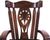Wooden Rocking Chair Handcarved Back Sunflower Removable Hair-On Cowhide Pillow - RC156-CP
