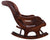 Hair-On Cowhide Wooden Handcrafted Rocking Chair - RC228-FC