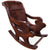 Hair-On Cowhide Wooden Handcrafted Rocking Chair - RC228-FC