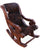 Hair-On Cowhide Wooden Handcrafted Rocking Chair - RC229-FC