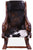 Hair-On Cowhide Wooden Handcrafted Rocking Chair - RC233-FC