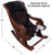 Hair-On Cowhide Wooden Handcrafted Rocking Chair - RC233-FC