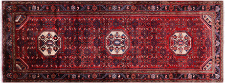 New Persian Hamadan Runner Hand Knotted Rug - Manhattan Rugs