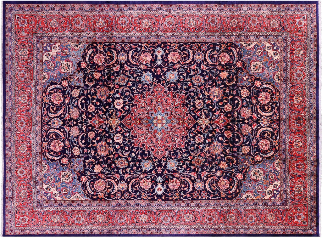 Persian Sarouk Wool Hand Knotted Area Rug - Manhattan Rugs