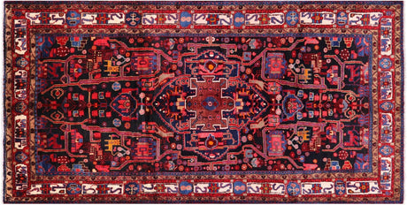 New Hand Knotted Persian Nahavand Area Rug - Manhattan Rugs