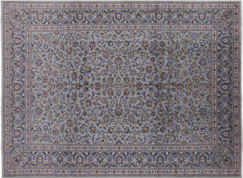 New Hand Knotted Persian Kashan Area Rug - Manhattan Rugs
