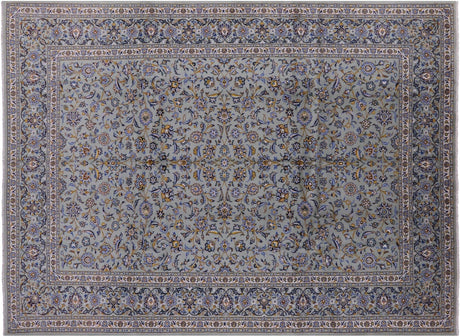 New Hand Knotted Persian Kashan Area Rug - Manhattan Rugs