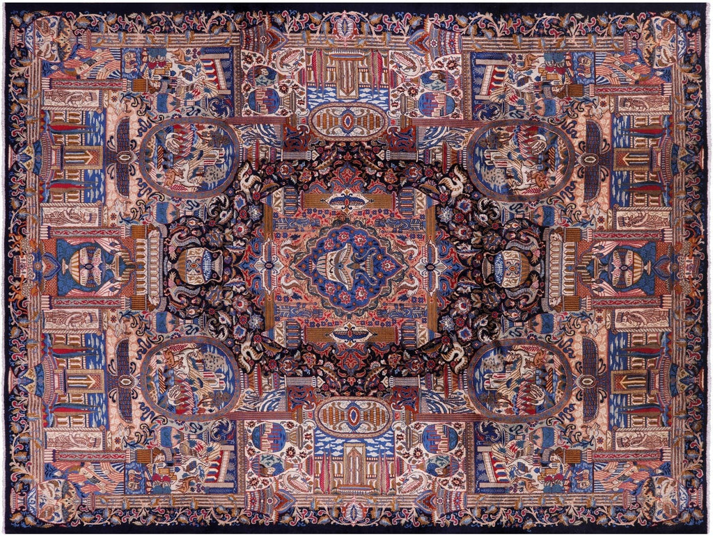 New Persian Kashmar Hand Knotted Area Rug - Manhattan Rugs