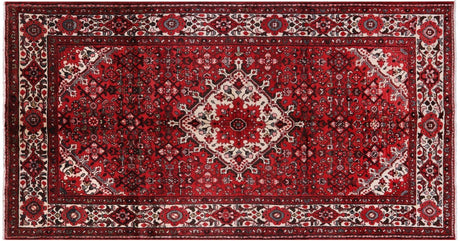 Persian Hamadan Hand Knotted Area Rug - Manhattan Rugs