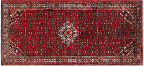 New Hand Knotted Persian Hamadan Area Rug - Manhattan Rugs