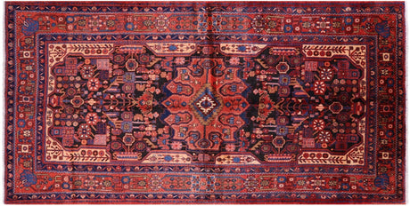 New Persian Nahavand Hand-Knotted Full Pile Wool Rug - Manhattan Rugs
