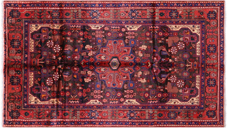 New Hand Knotted Wool Persian Nahavand Area Rug - Manhattan Rugs