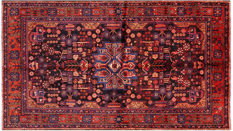 New Persian Hamadan Hand Knotted Wool Rug - Manhattan Rugs