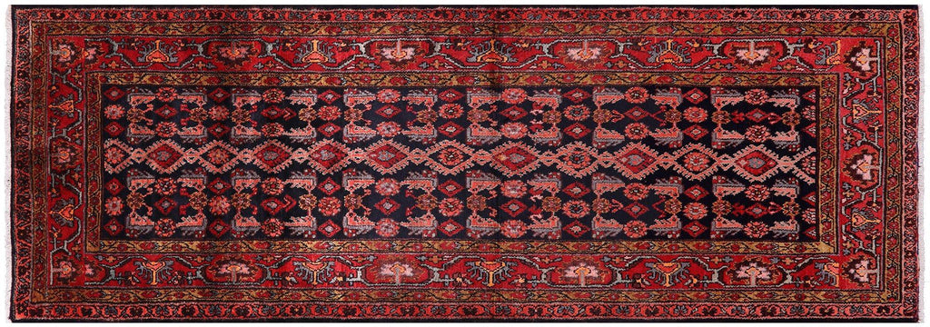 New Persian Hamadan Hand-Knotted Runner Rug - Manhattan Rugs