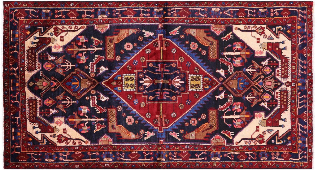New Persian Nahavand Tribal Hand Knotted Rug - Manhattan Rugs