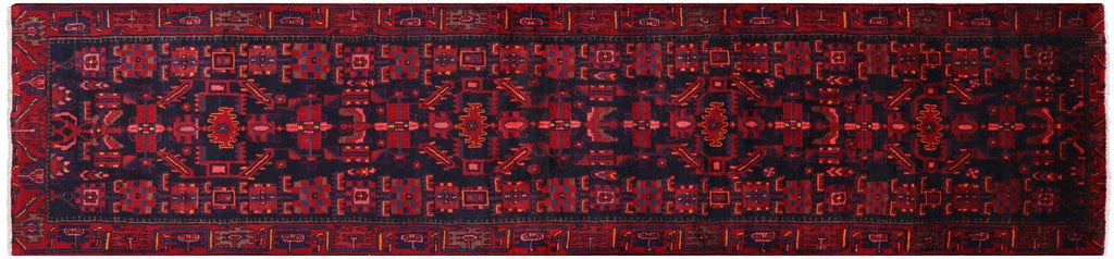 New Persian Hamadan Handmade Wool Runner Rug - Manhattan Rugs