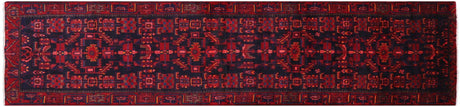 New Persian Hamadan Handmade Wool Runner Rug - Manhattan Rugs