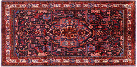 New Hand Knotted Persian Hamadan Wool Rug - Manhattan Rugs