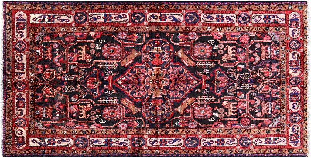 New Hand Knotted Wool Persian Hamadan Rug - Manhattan Rugs