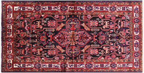 New Hand Knotted Wool Persian Hamadan Rug - Manhattan Rugs