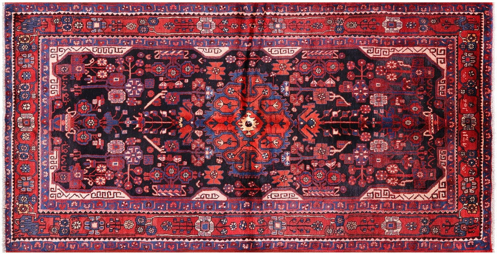 New Persian Hamadan Hand Knotted Wool Rug - Manhattan Rugs