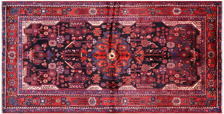 New Persian Hamadan Hand Knotted Wool Rug - Manhattan Rugs