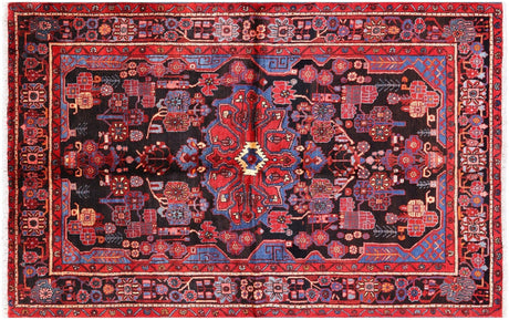 New Persian Hand Knotted Wool Nahavand Area Rug - Manhattan Rugs