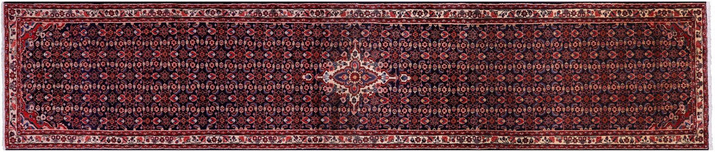 Runner New Persian Hamadan Hand Knotted Rug - Manhattan Rugs
