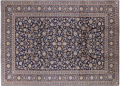 New Signed Persian Kashan Handmade Wool Area Rug - Manhattan Rugs