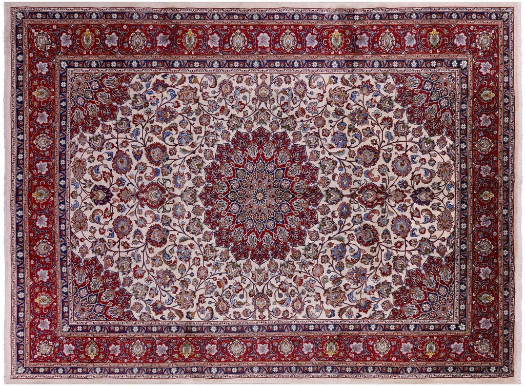 New Persian Mashad Handmade Full Pile Rug - Manhattan Rugs