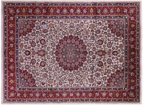 New Persian Mashad Handmade Full Pile Rug - Manhattan Rugs