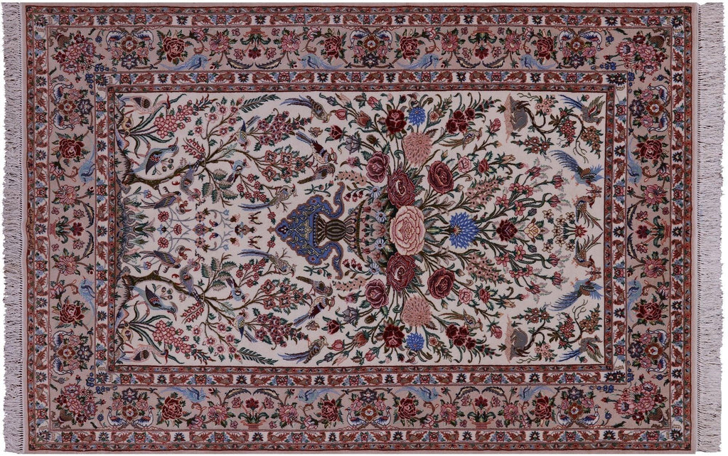 Signed Isfahan Wool & Silk Persian Rug - Manhattan Rugs