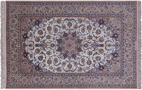 Wool & Silk Signed Isfahan Persian Rug - Manhattan Rugs