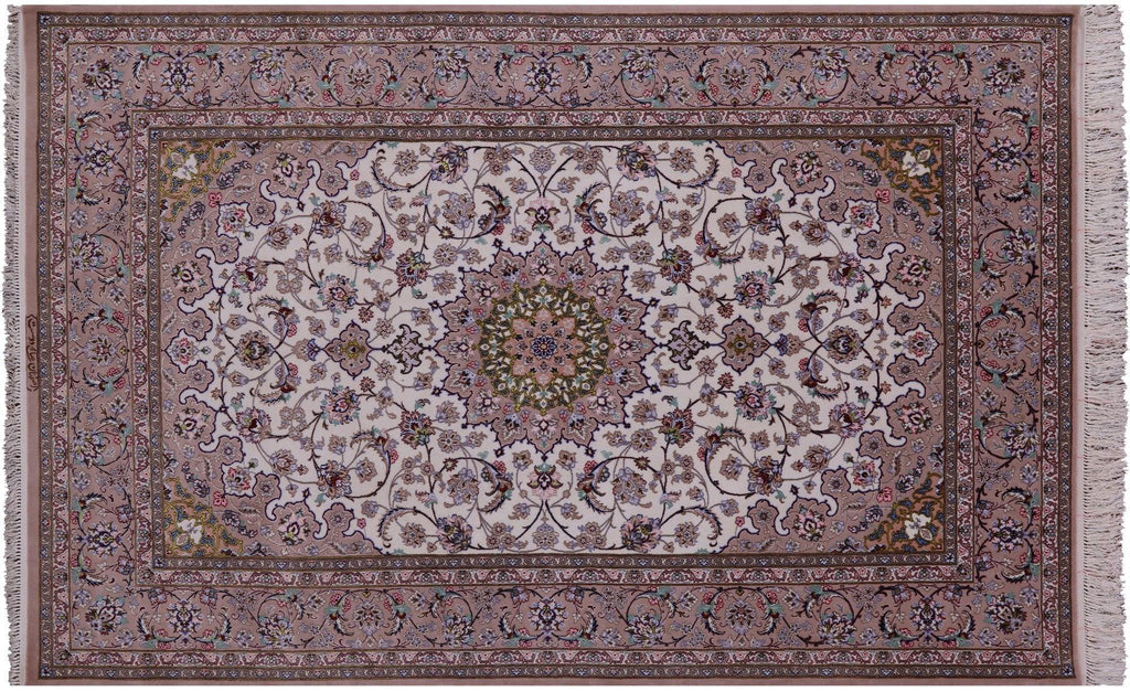 Signed Wool & Silk Isfahan Persian Rug - Manhattan Rugs