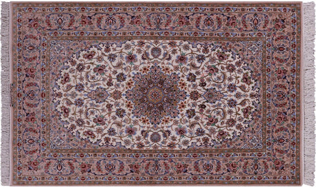 Wool & Silk Signed Isfahan Persian Rug - Manhattan Rugs