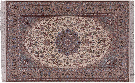 Wool & Silk Signed Isfahan Persian Rug - Manhattan Rugs