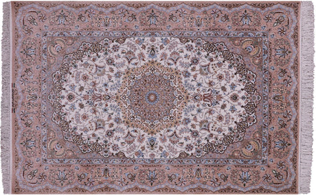 Wool & Silk Signed Isfahan Persian Rug - Manhattan Rugs