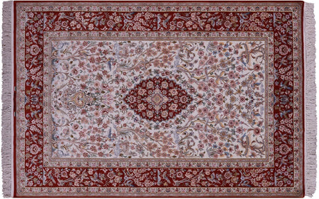 Signed Persian Isfahan Wool & Silk Hand Knotted Rug - Manhattan Rugs