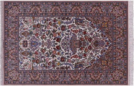 Hand Knotted Signed Isfahan Wool & Silk Persian Rug - Manhattan Rugs