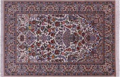 Signed Persian Isfahan Wool & Silk Area Rug - Manhattan Rugs