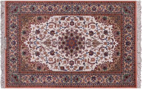 Signed Persian Isfahan Wool & Silk Area Rug - Manhattan Rugs