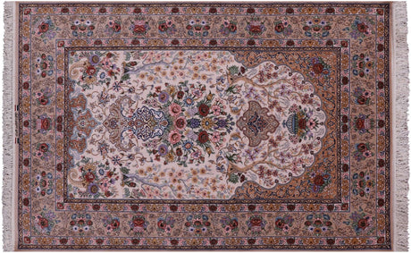 Persian Isfahan Signed Wool & Silk Rug - Manhattan Rugs