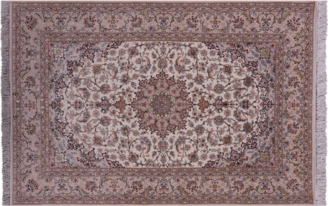 Wool & Silk Signed Isfahan Persian Rug - Manhattan Rugs