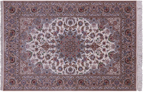 Signed Persian Isfahan Wool & Silk Area Rug - Manhattan Rugs