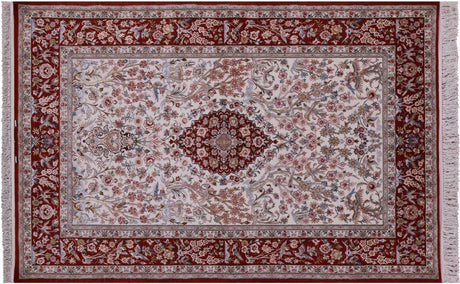 Wool & Silk Signed Isfahan Persian Rug - Manhattan Rugs