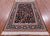 Black Persian Isfahan Tree of Life Hand Knotted Wool & Silk Rug - Manhattan Rugs